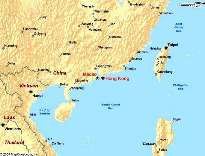hongkong macao map